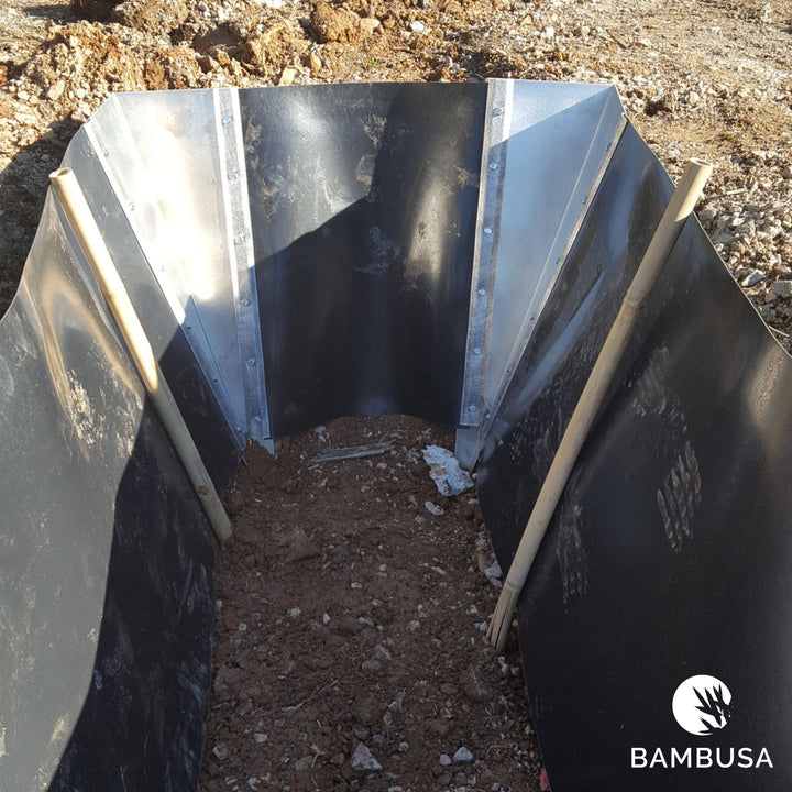 Angles en aluminium 70 cm — Lot de 4, pour barrière anti-rhizome BAR70 — produit de plantation — photo 5