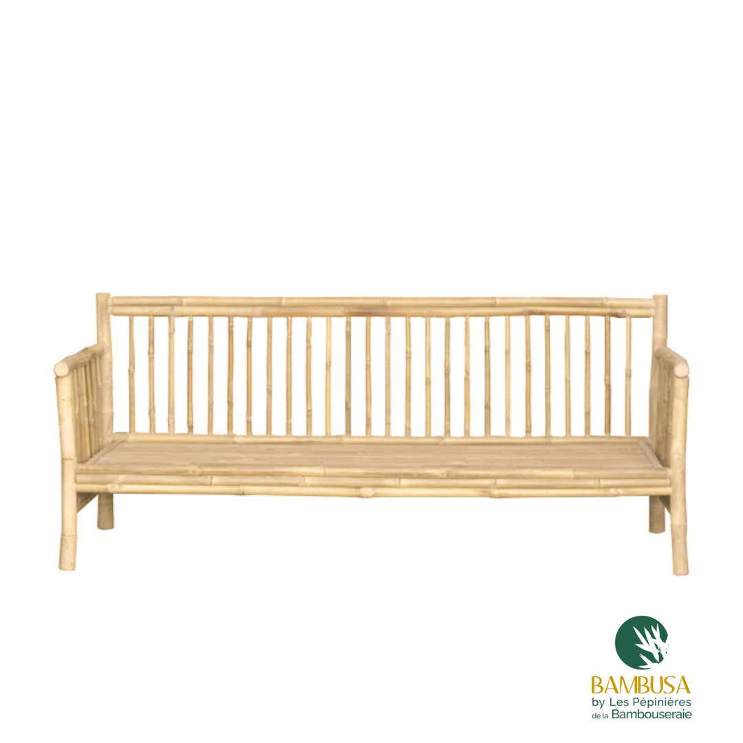 Canapé Tirso — canapé de jardin en bambou naturel brut — salon de jardin — photo 17