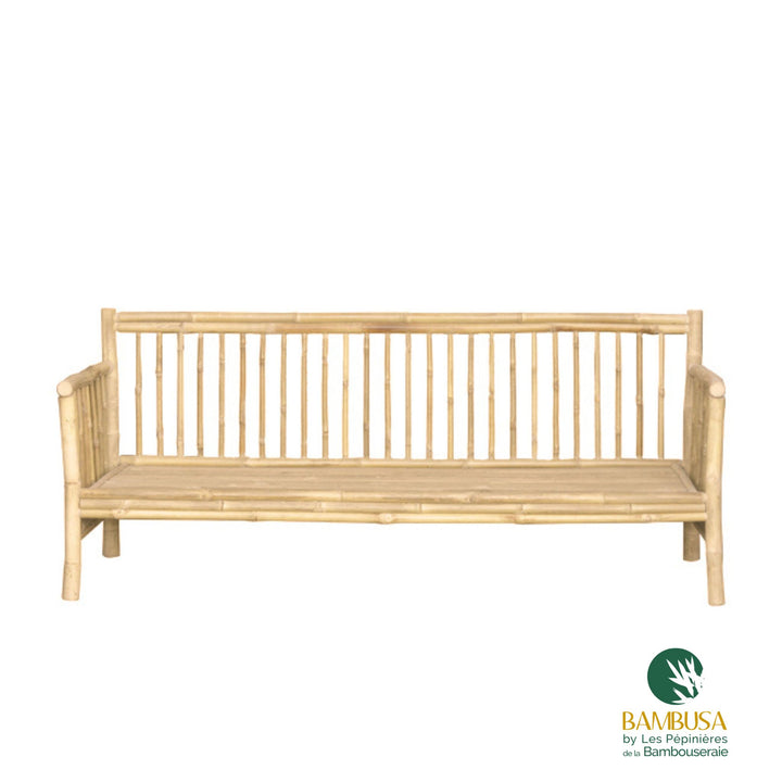 Canapé Tirso — canapé de jardin en bambou naturel brut — salon de jardin — photo 17
