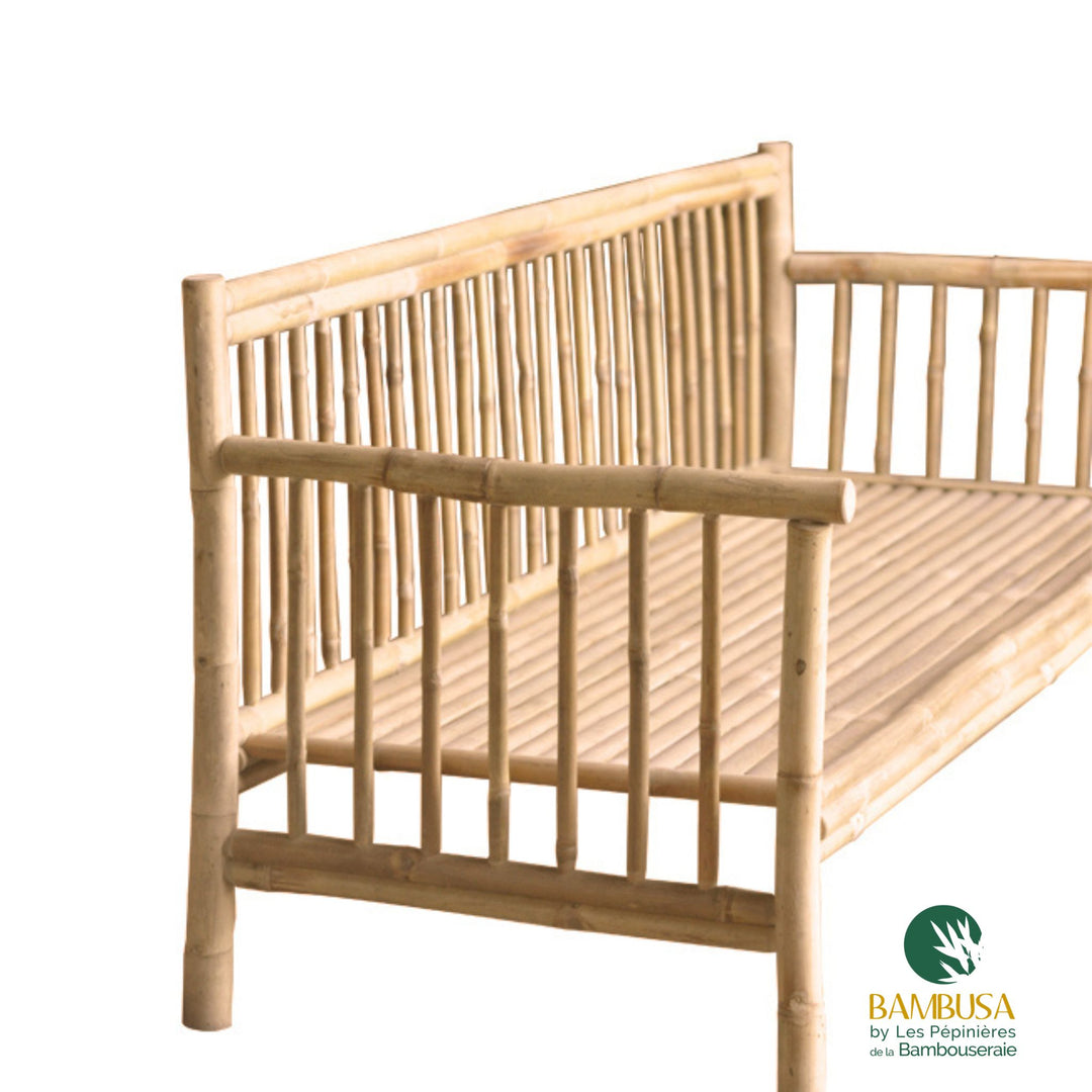Canapé Tirso — canapé de jardin en bambou naturel brut — Bambusa, spécialiste du bambou — photo 15