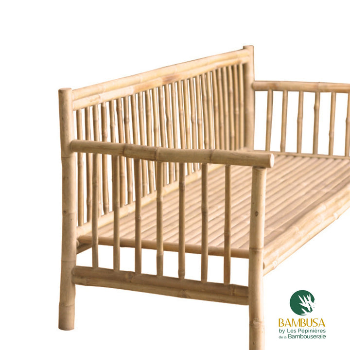 Canapé Tirso — canapé de jardin en bambou naturel brut — Bambusa, spécialiste du bambou — photo 15