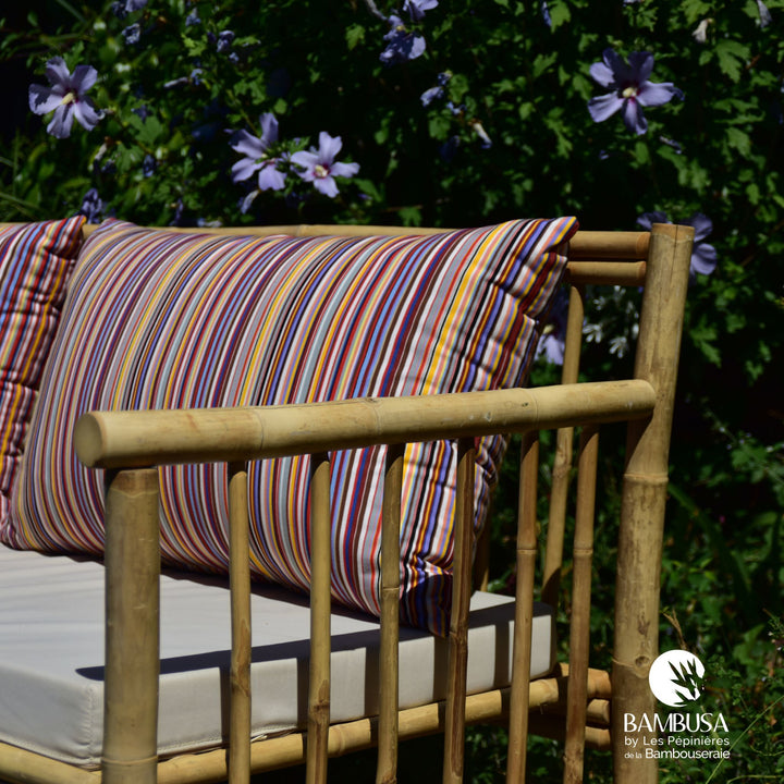 Canapé Tirso — canapé de jardin en bambou naturel brut — photo 6