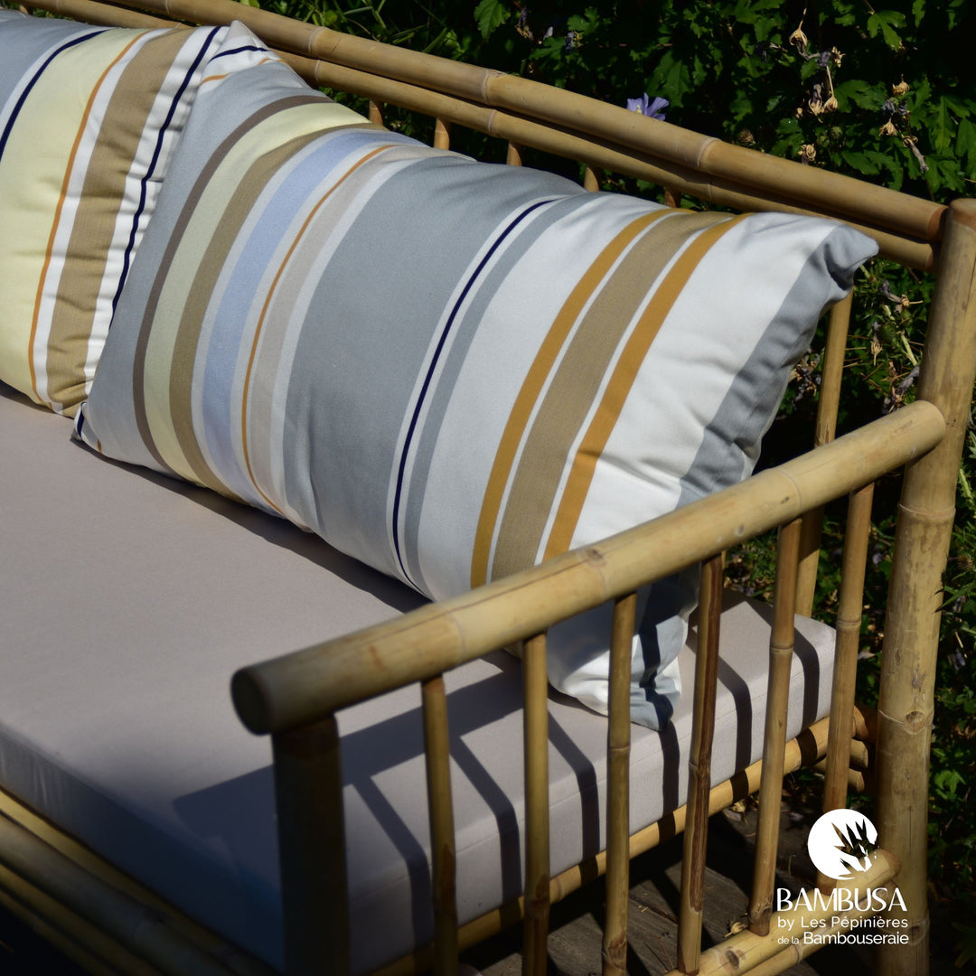 Canapé Tirso — canapé de jardin en bambou naturel brut — décoration de jardin — photo 8