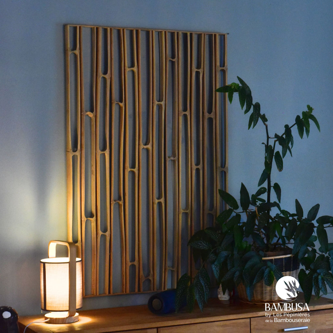 Cadre mural Hibano 120×80 cm — Décoration extérieure en chaumes de bambou — mobilier de jardin — photo 14