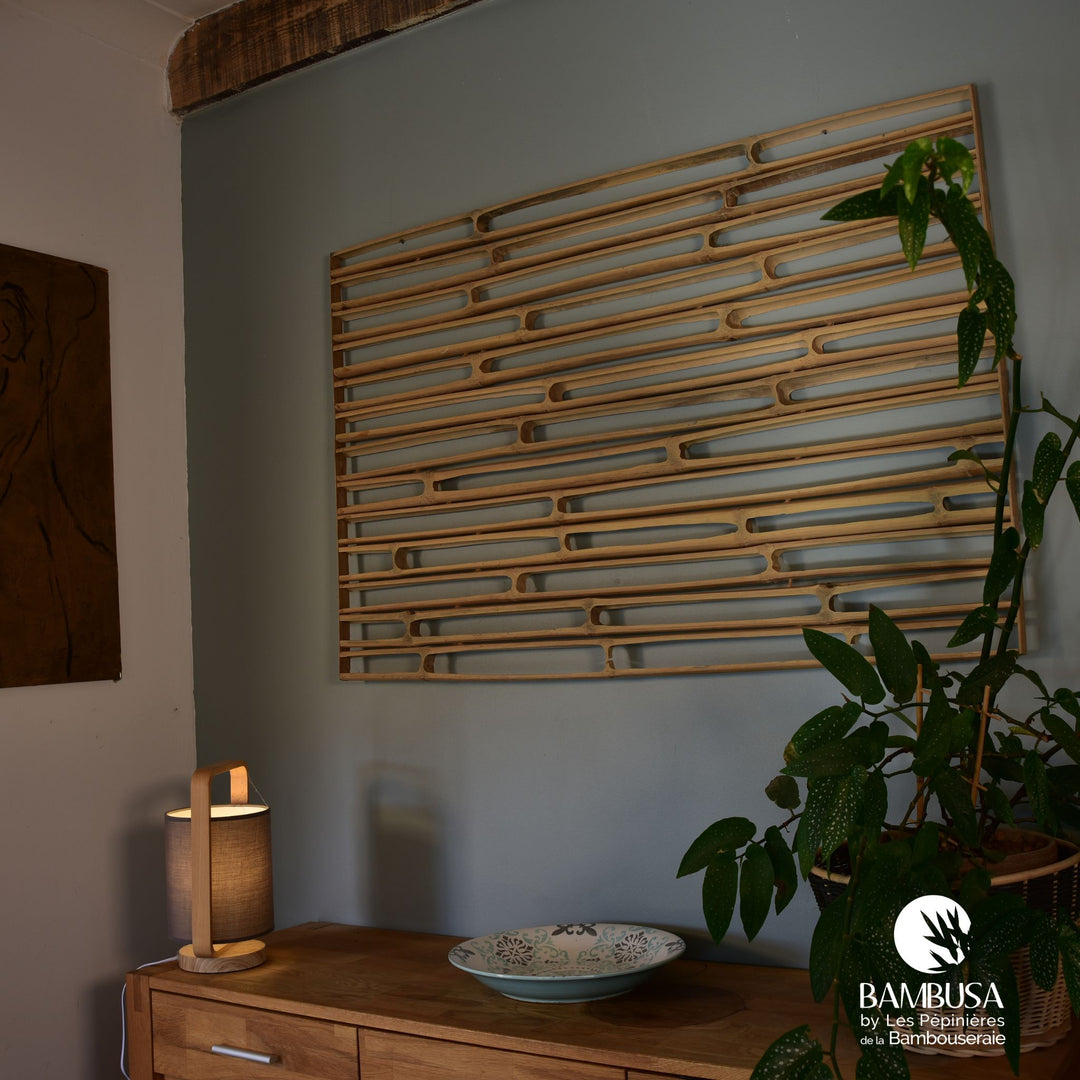 Cadre mural Hibano 120×80 cm — Décoration extérieure en chaumes de bambou — Bambusa, spécialiste du bambou — photo 15