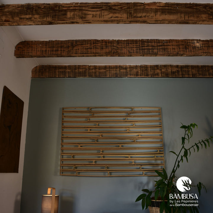 Cadre mural Hibano 120×80 cm — Décoration extérieure en chaumes de bambou — photo 16