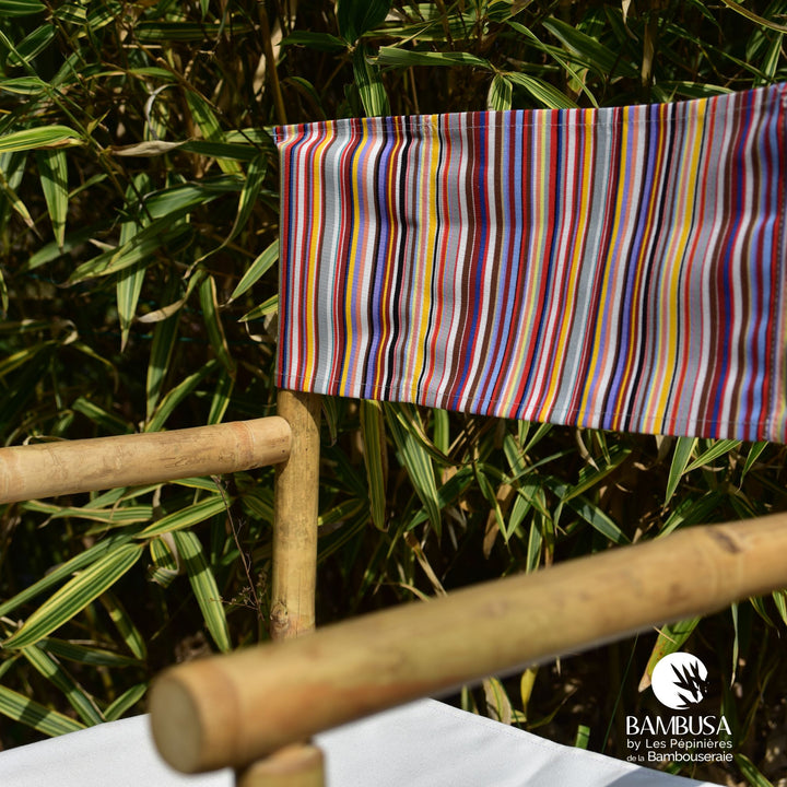 Chaise metteur en scène Stachys — bambou et coton pour jardin et terrasse — salon de jardin — photo 17