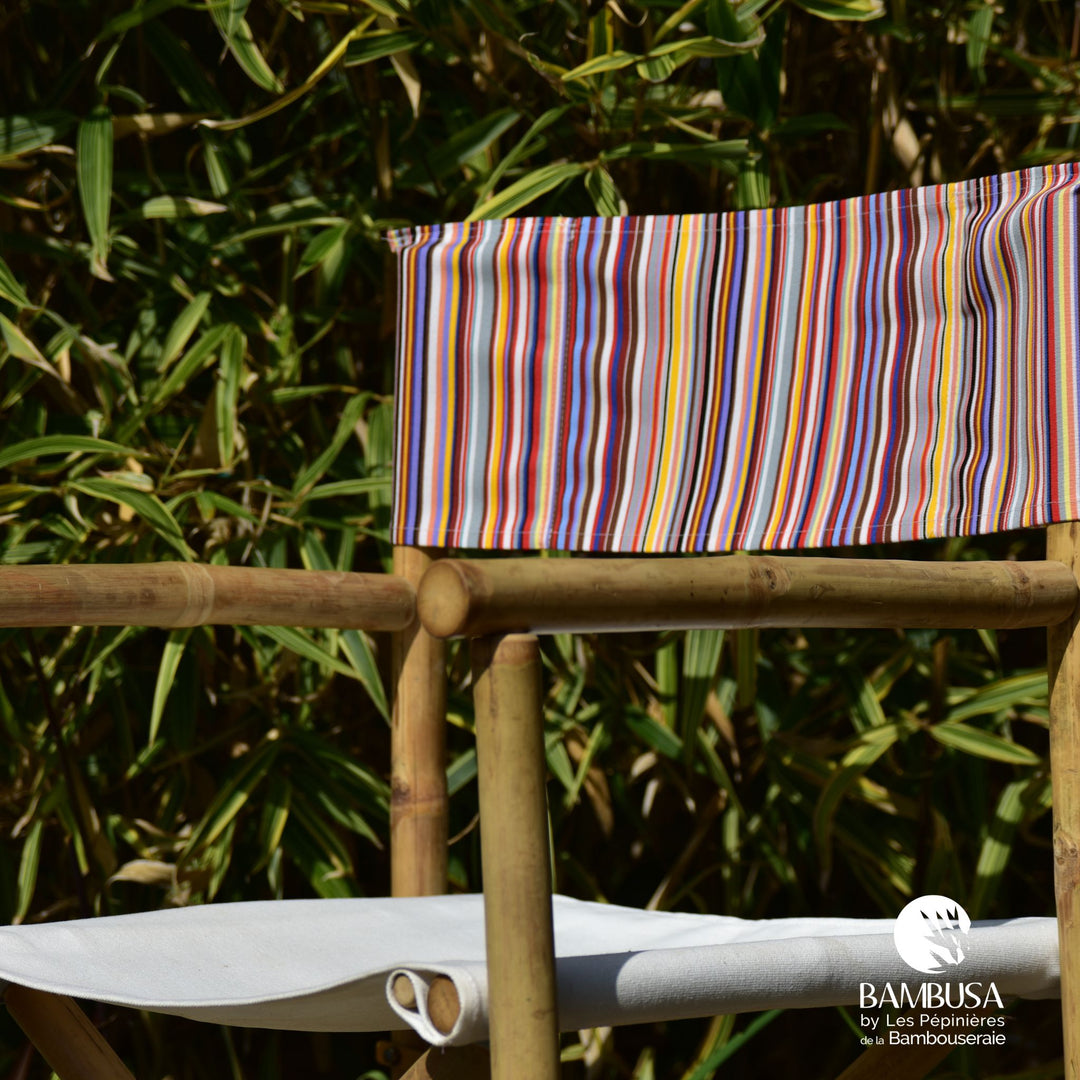 Chaise metteur en scène Stachys — bambou et coton pour jardin et terrasse — photo 21