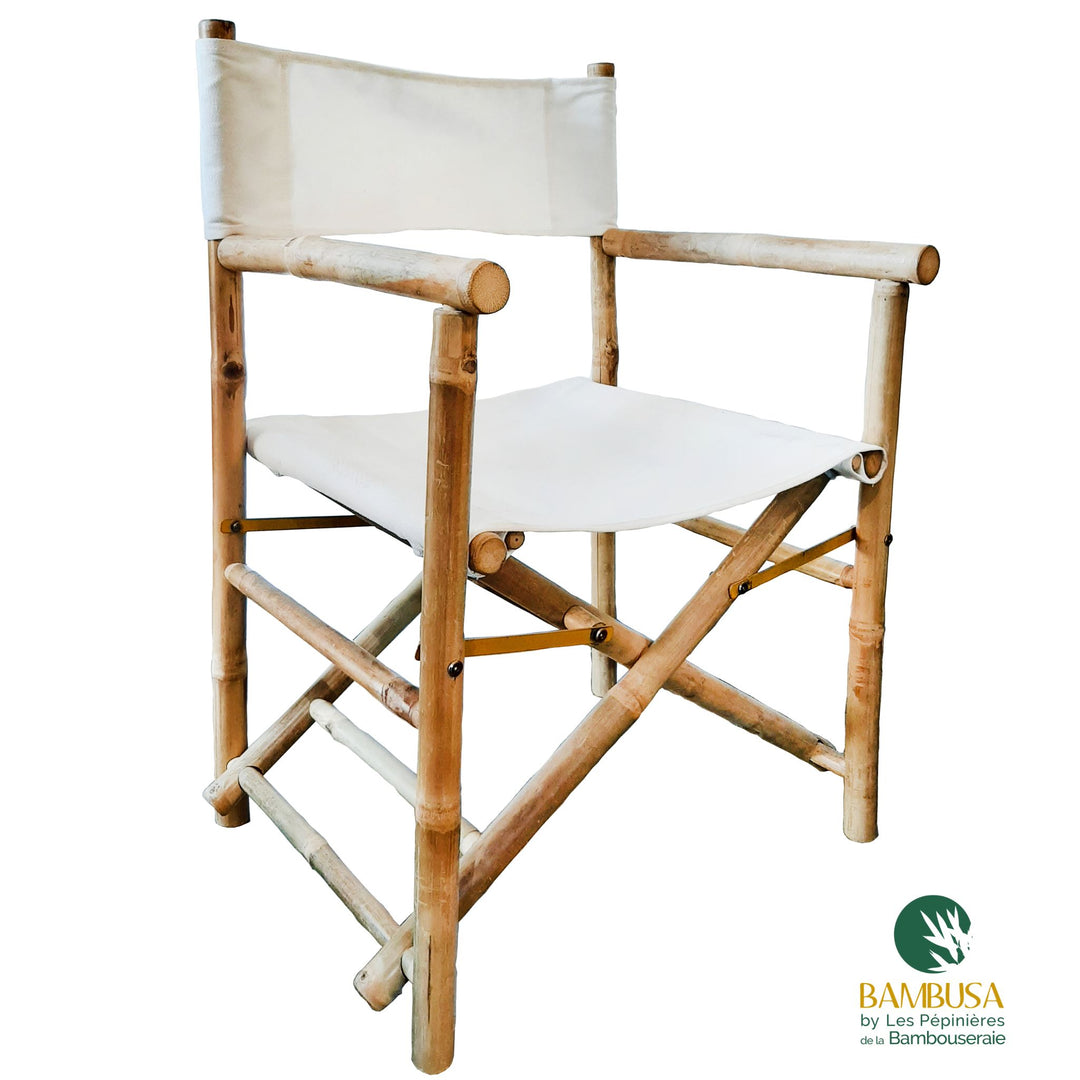 Chaise metteur en scène Stachys — bambou et coton pour jardin et terrasse — photo 6