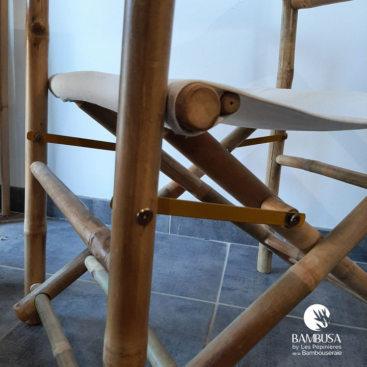 Chaise metteur en scène Stachys — bambou et coton pour jardin et terrasse — Bambusa, spécialiste du bambou — photo 10