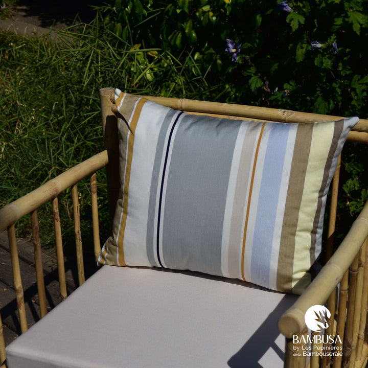 Fauteuil Siamen — fauteuil de jardin en bambou naturel brut — photo 11