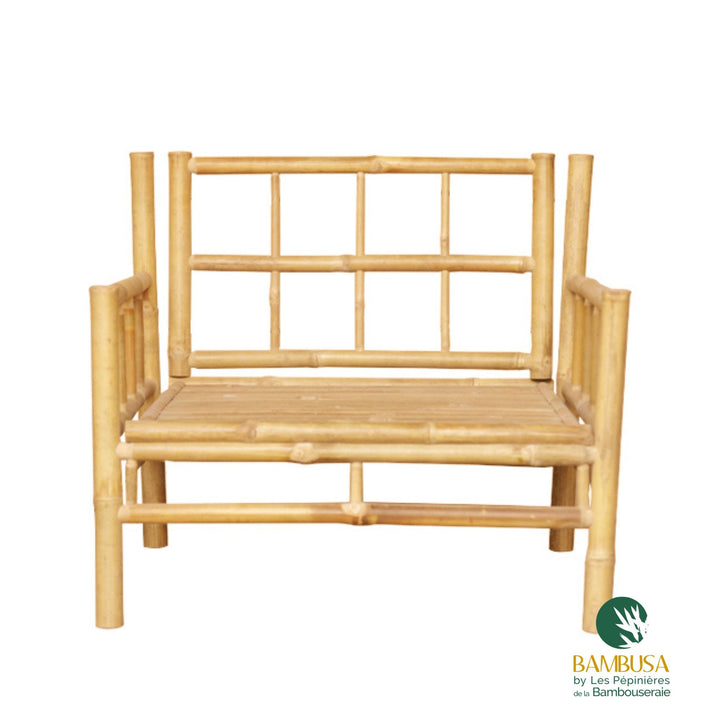 Fauteuil Siamen — fauteuil de jardin en bambou naturel brut — salon de jardin — photo 17