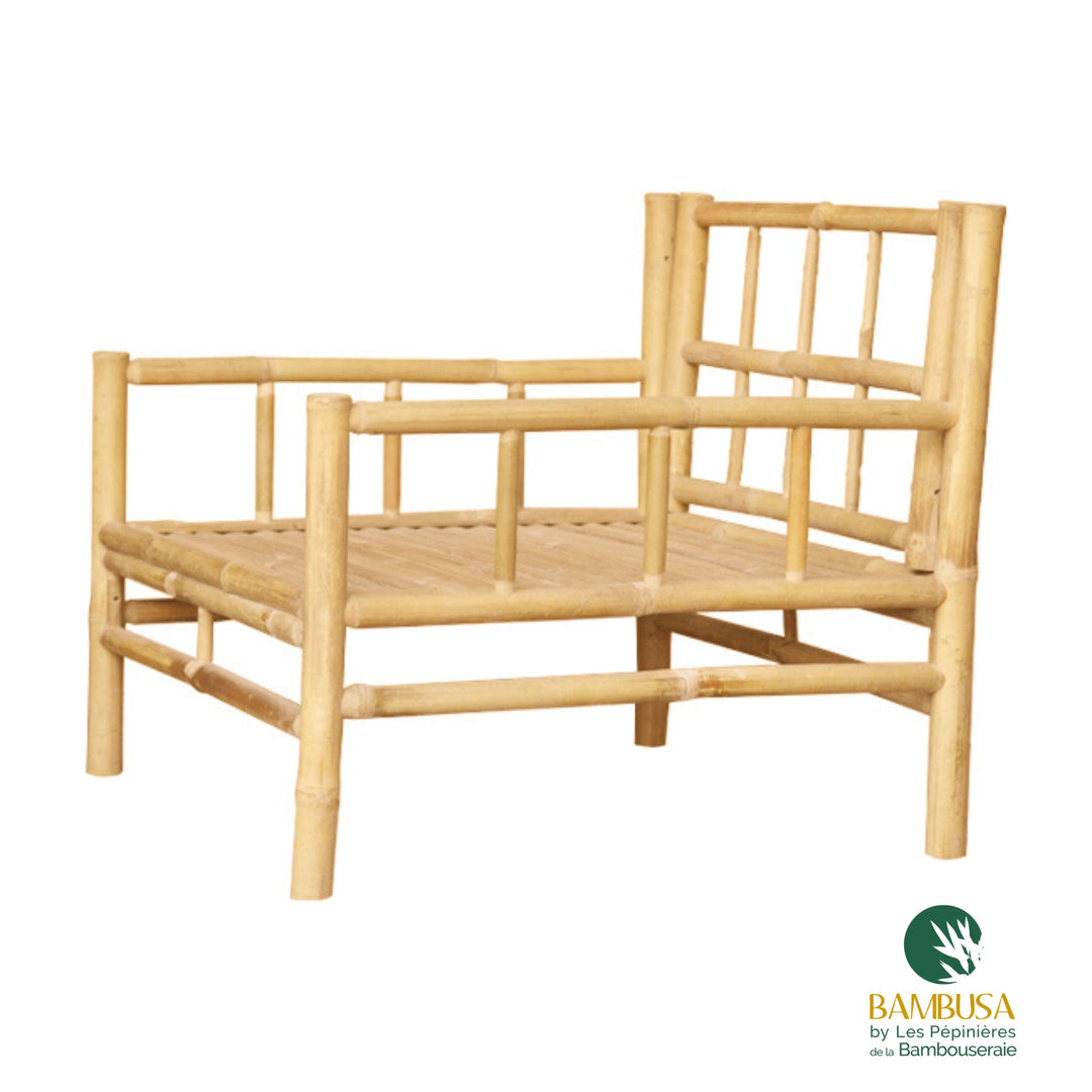 Fauteuil Siamen — fauteuil de jardin en bambou naturel brut — Bambusa, spécialiste du bambou — photo 15