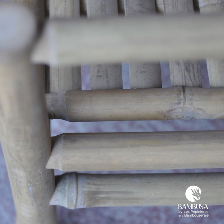 Fauteuil Siamen — fauteuil de jardin en bambou naturel brut — Bambusa, spécialiste du bambou — photo 20
