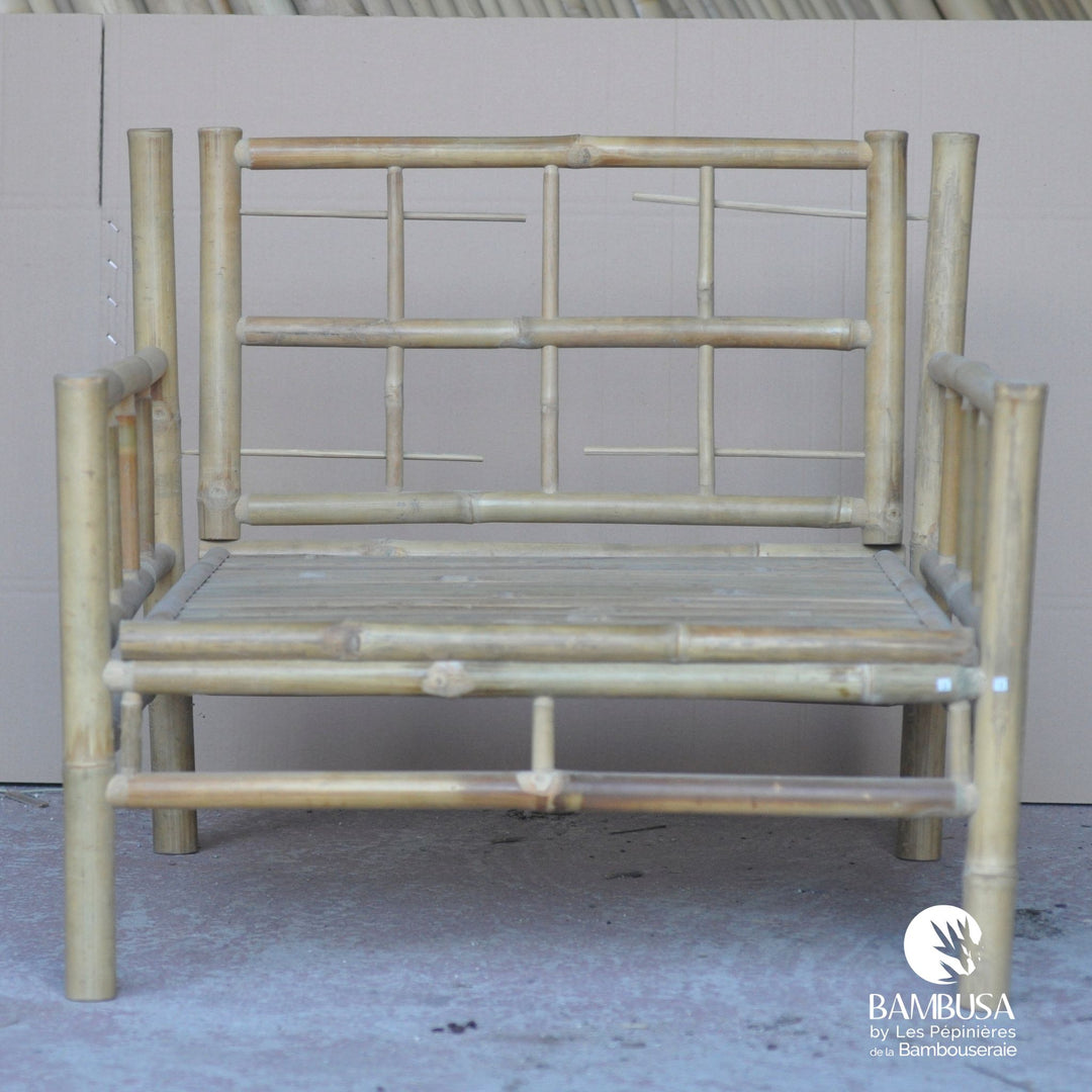 Fauteuil Siamen — fauteuil de jardin en bambou naturel brut — mobilier de jardin — photo 19