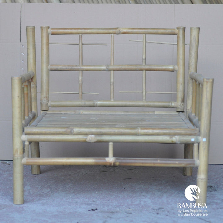 Fauteuil Siamen — fauteuil de jardin en bambou naturel brut — mobilier de jardin — photo 19