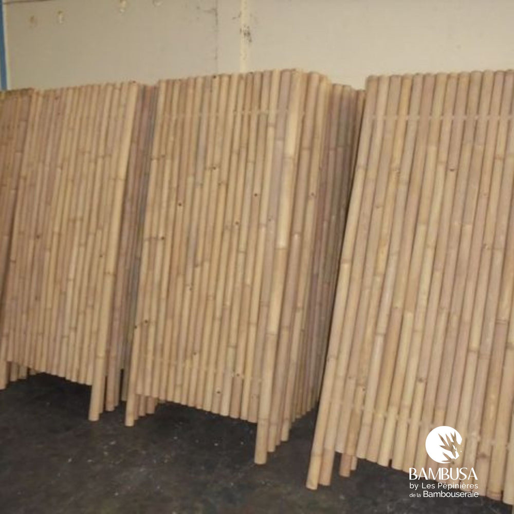 Panneau Rigide 'Zen' Bambou Clair – 180 x 90 cm — panneaux & clôtures bambou