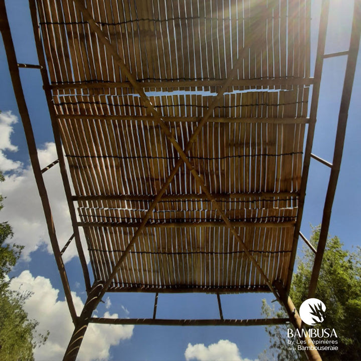 Pergola Barbi — pergola de jardin en bambou naturel à monter