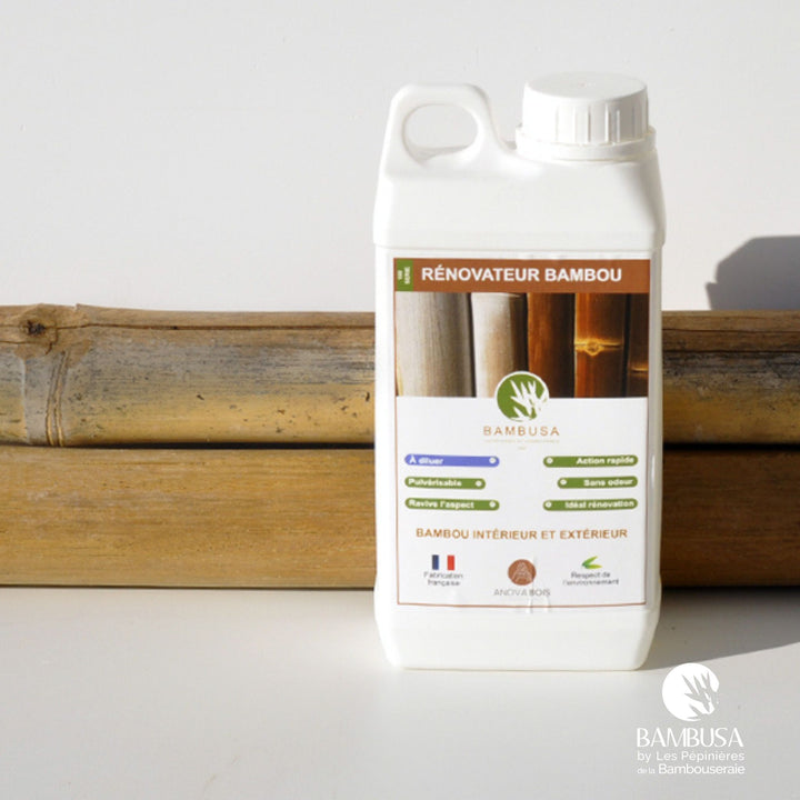 Rénovateur bambou Bambusa — nettoyant et ravivage pour bambou extérieur — Bambusa, spécialiste du bambou